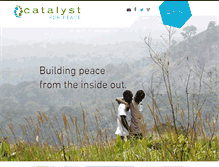 Tablet Screenshot of catalystforpeace.org